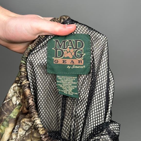 Vintage 90s Advantage Sweatpants Mens L Baggy Wide Leg Hunting Camo Woodland - Picture 4 of 4